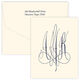 Virginia Monogram Vertical Folded Note Cards - Raised Ink Image 1 of 2